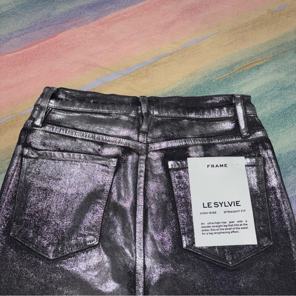 NWT FRAME Le Sylvie High Waist slender Straight Leg Jeans women’s size 27 - Picture 9 of 13